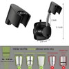 Suction Cup Shower Head Holder - Angle Adjustable Spring Arm,