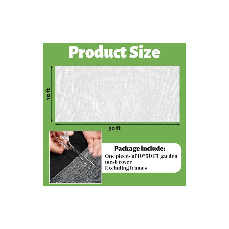 Heavy Duty 60 Mesh Garden Netting - Insect & Bird