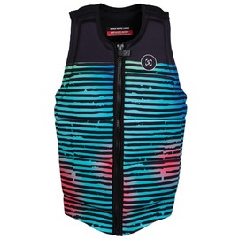 Ronix Party CE Approved Impact Vest, Bright Stripes, Large