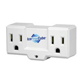 KING IFC12 Ice Free Cube Plug in Fixed Thermostat 120 Volt 15 Amp, 35 45 Degrees Off, White