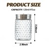 2 Pack Glass Salt and Pepper Shaker with 304 Stainless