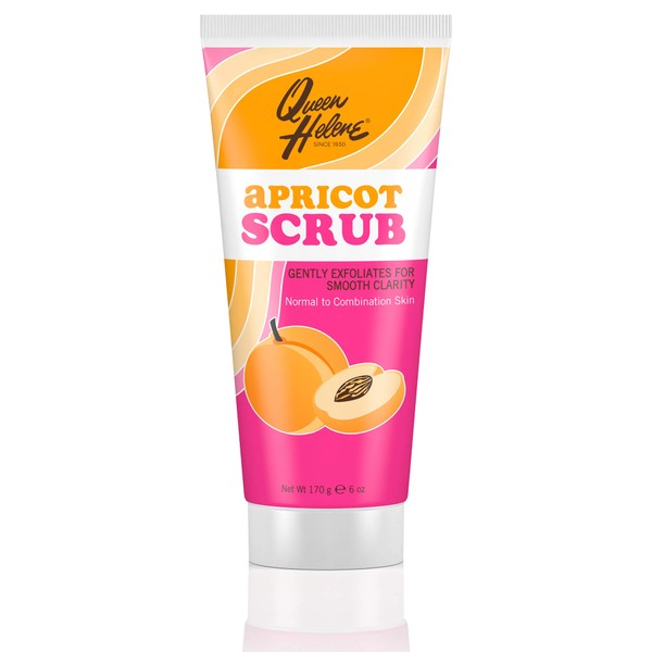 Queen Helene Facial Scrub, Apricot, 6 Oz (Pack of 6) (Packaging May Vary)