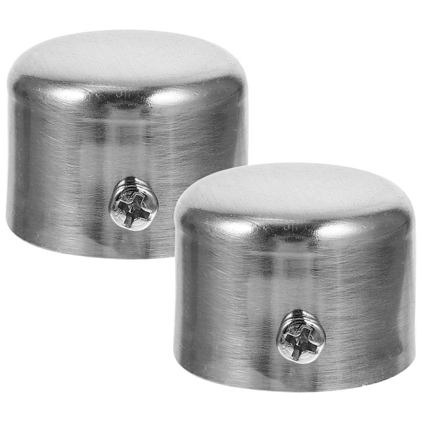 MAGICLULU 2Pcs Curtain Rod Finials Window Curtain Rod End Caps