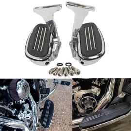 TCMT Passenger Floorboards Streamline Mount Bracket Kits+1.25" Adjustable Highway Footpegs Fit for Touring CVO Road Glide Road King Street Glide Electra Glide Ultra Classic Ultra Limited 1993-2025