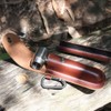 Hand Screw Drill for Woodworking Manual Survival Drill with Leather