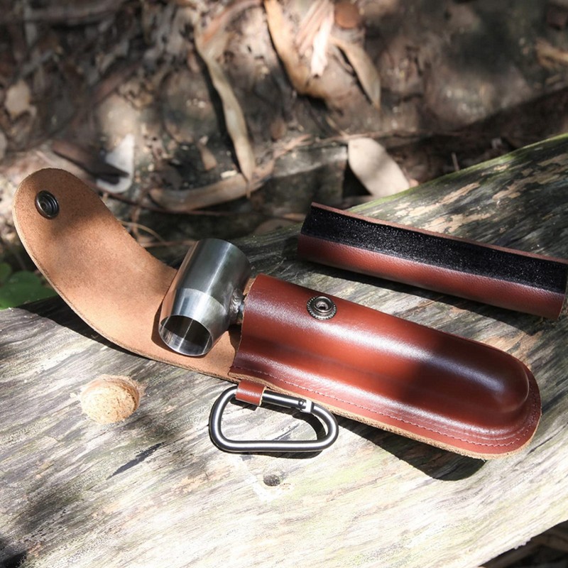 Hand Screw Drill for Woodworking Manual Survival Drill with Leather