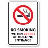 NO SMOKING 25 Ft Sticker Decal waterproof outdoor high quality