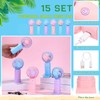 Woanger 15PCS Mini Handheld Fan Bulk 3 Speeds USB Hand