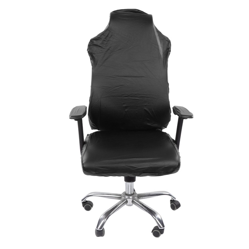 Gaming Chair Covers Comprehensive Protection Stretchable Comfortable Waterproof Black PU