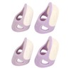4 Pcs Silicone Thimble Purple Soft Elastic Finger Protector Finger