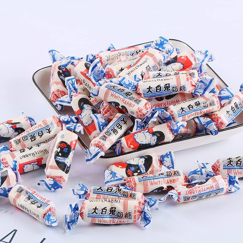White Rabbit Toffee 227g/bag (about 40pcs/bag) 8oz/bag Festive Candy 大白兔奶糖
