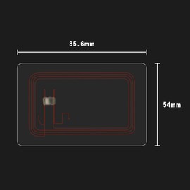 10 pcs NFC Tag NTAG215 Card Transparent, Blank Rewritable PVC NFC Cards CR80 Size, 504 Bytes Memory RFID Card NFC Chip Visible, Compatible with TagMo and All NFC-Enabled Devices