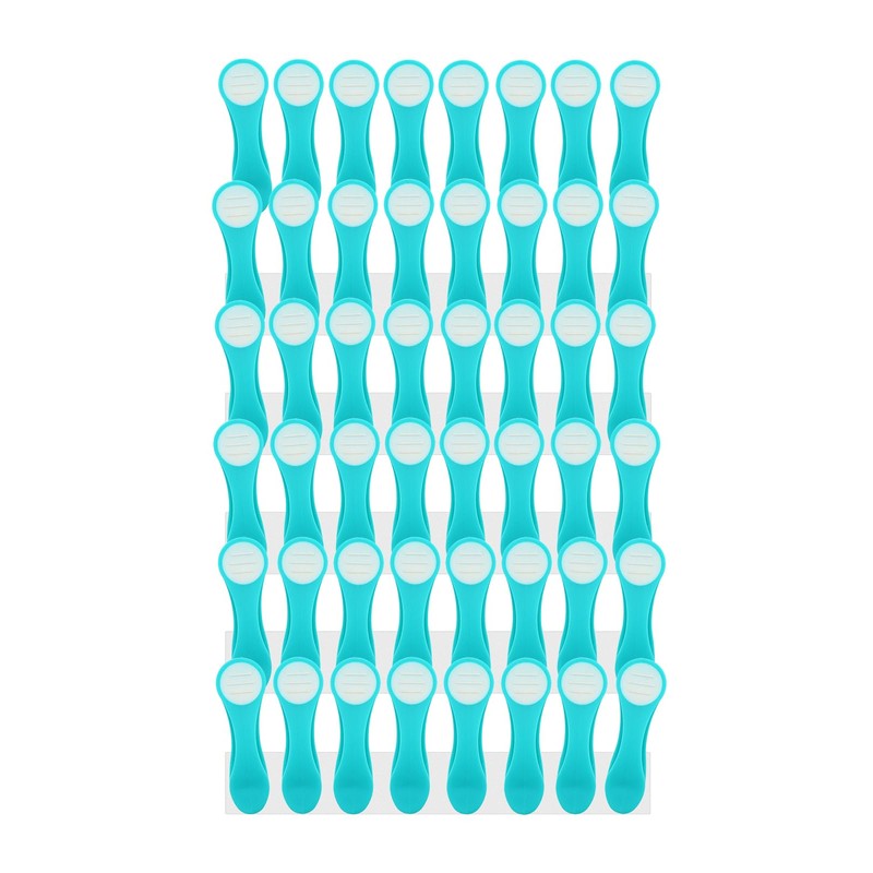 trendfinding 48 Softgrip Softtouch Clothes Pegs (Turquoise)