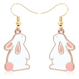 Women's Easter Earrings, Cute Rabbit Earrings for Girls, Rabbit Earrings for Women, Earrings Girls Rabbit, Children's Earrings Easter, Earrings Hangers Women, for Girls and Women, Easter Jewellery
