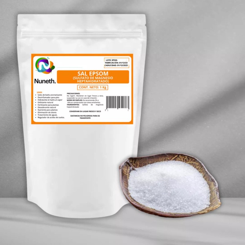 Nuneth Sal Epsom 1 Kg Sulfato De Magnesio