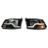 KUAFU Pair Headlight Compatible with 2009-2018 Dodge Ram 1500 2500