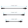 BTF-LIGHTING 5PCS 9.84ft 3meter 3 Pin 0.32mm²/22AWG IP65 Extension Cable