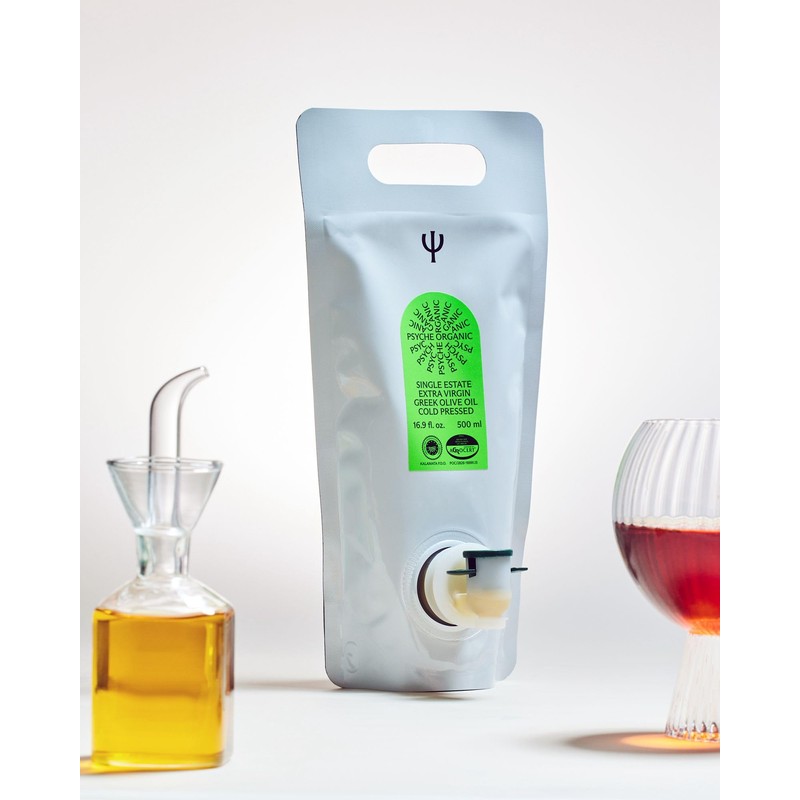 Psyche Organic Single Estate Extra Virgin Greek Olive Oil, Cold
