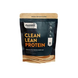 Nuzest - Vegan Pea Protein Powder - Clean Lean Protein, Premium Plant Based Protein Powder, Dairy Free, Gluten Free, GMO Free Protein Shake (Salted Caramel, 8.8 oz (Pack of 1))