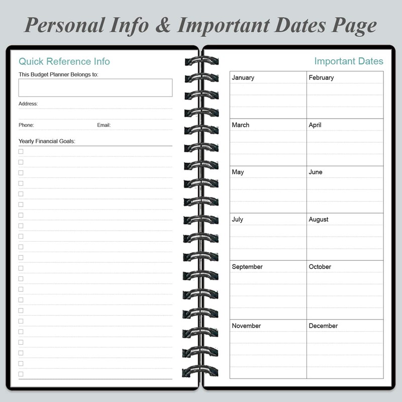Budget Planner - A6 Expense Budget Tracker, Budget Book for