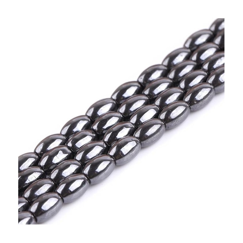 Pack of 65 Hematite Beads Black Beads 6 mm x