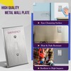 ENERLITES Toggle Light Switch Metal Cover Plate with Emergency Label,