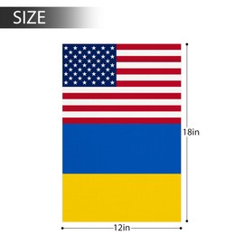 Ukraine Flag 12 x 18 inches Fade Resistant Polyester Garden Decoration Double-Sided Flag Pole not Include