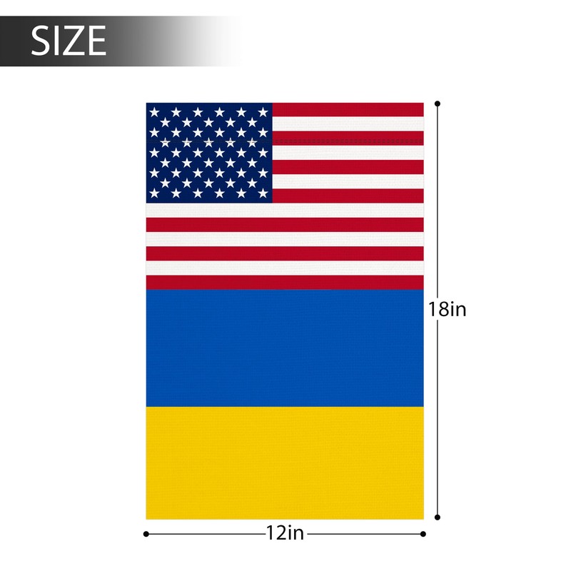Ukraine Flag 12 x 18 inches Fade Resistant Polyester Garden