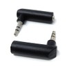 DRUT 2pcs 3.5mm Stereo Jack to 3.5mm Jack Socket Right