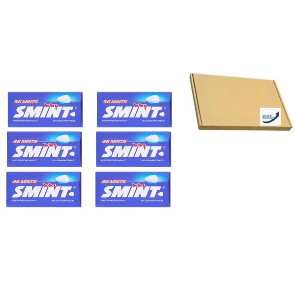 Smint Sugarfree XXL Peppermint Tins (Pack of 6)
