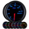 GlowShift Black 7 Color 35 PSI Turbo Boost Gauge Kit