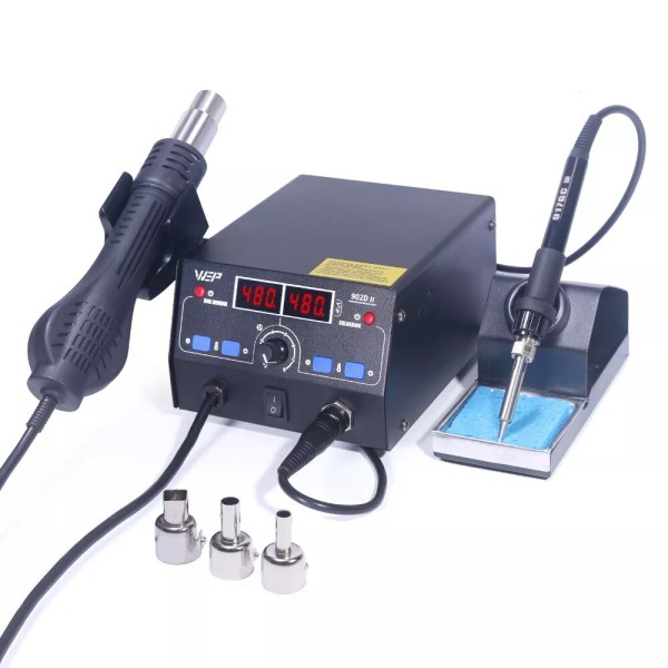 WEP Digital Soldering Iron Kit With Desoldering Hot Air Rework