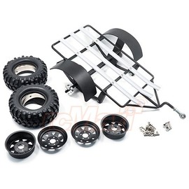 Yeah Racing 1/10 Scale Leaf Sprung Steel Trailer with Hitch Mount For Crawler #YA-0506