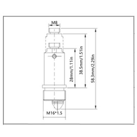 Brass Pop-Up Drain Valve Screws for Screw Bathroom Drain Replacement Part Pop-Up Drain Valves Set Click Lock Click Clack Plug for Most Sinks Bathtub Basin Drain Plug
