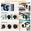 Magnetic Solar Lights Outdoor with Motion Sensor, USB & Solar