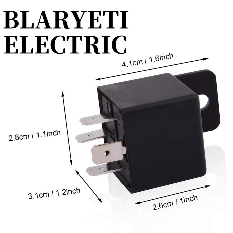 JD1912 Automotive Relay 4-Pin 40A 12V SPST Car Truck Van