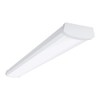 Metalux 4 ft. 3800 Lumens Integrated LED Dimmable White Wraparound