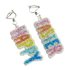 Cute Acrylic Easter Rabbit Clip on Earrings Colorful Holiday Easter Bunny Non Pierced Earrings for Women Jewelry Gift-Style B