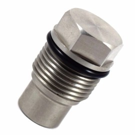 VMS RACING RACE FUEL RAIL RELIEF VALVE PLUG FOR 2004.5-10 CHEVY GMC 6.6 DURAMAX LLY LBZ LMM