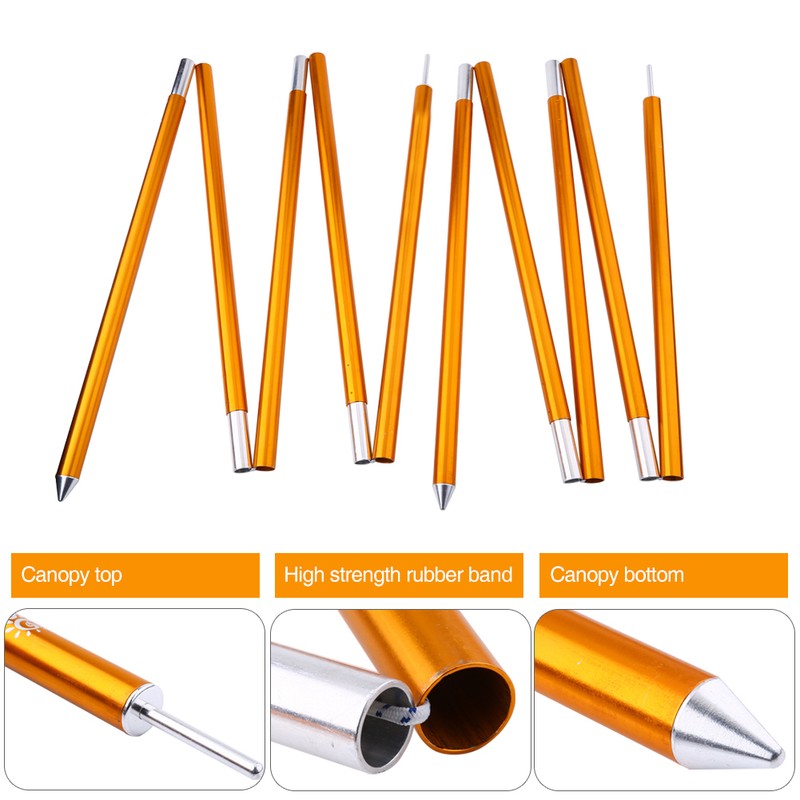 2pcs 19mm Aluminum Alloy Camping Tent Pole Support Replacement Kit