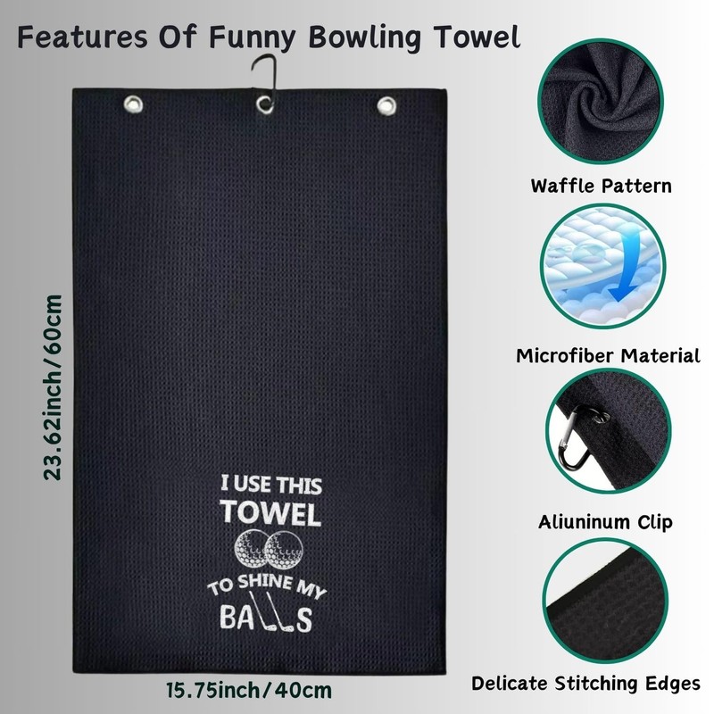 Amitrely Funny Golf Towel - I Use This to Shine