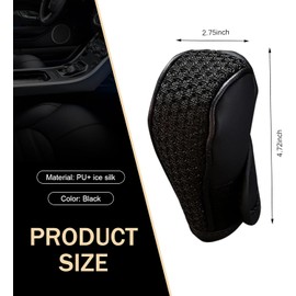 WZP Funda para palanca de cambios de coche, protectores de pomo de cambio de aire, funda antideslizante para palanca de cambios de coche, accesorios universales de decoración para auto para SUV