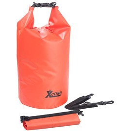 Xcase Outdoor Dry Bag: Waterproof Dry Bag, Heavy Duty Industrial Tarpaulin, 20 L, Red (Water Sports Bags, Roll Top Sacks, Underwater Light), red