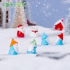 New Microview Christmas Elder Dwarf Snowman Home Decor Accessory Free Size/NO.8 50ea