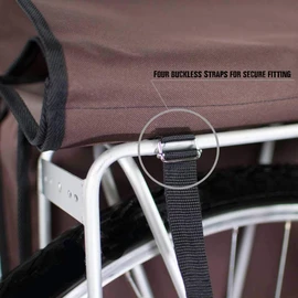 BikyBag Classic - Bicycle Double Panniers Bag Fashion Cycle Bike Women's - Men's (Daisy Flowers)