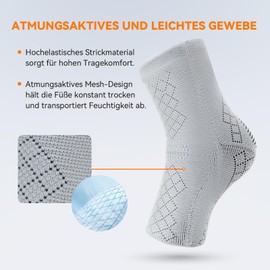 INDEEMAX Ankle Support for Men and Women, Foot Bandage Ankle Joint for Plantar Fasciitis & Achilles Tendons, Arthritis, Ankle Brace Sports, Running, Rehabilitation, Single S