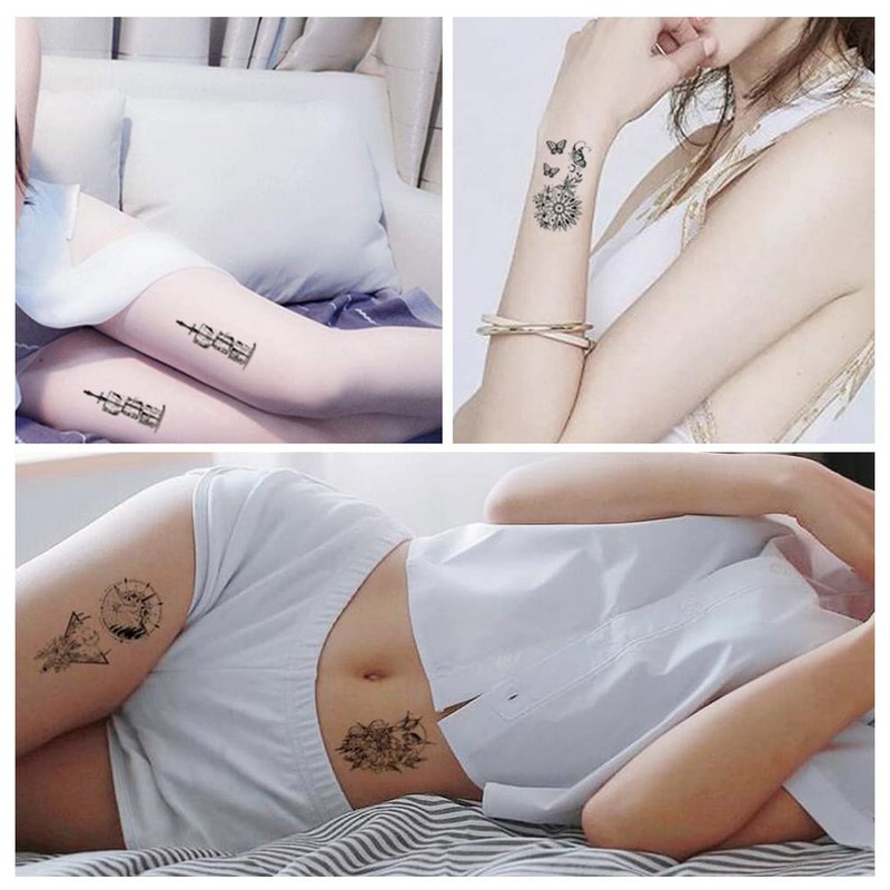 GOODCHI Tattoo Stickers, Cute, Stylish, Waterproof, Long Lasting, Body Seal,