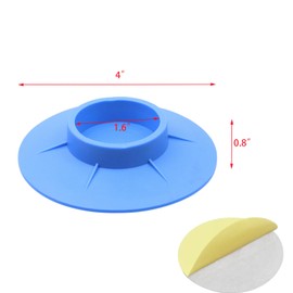 Coshar 4Pcs Washing Machine Supports Blue Plastic Anti Vibration Pads Washer Dryer Pedestals With Four Double-Sided Tape