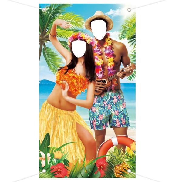 Luau Party Decoration Hawaii Photo Background Photo Support Banner Photo