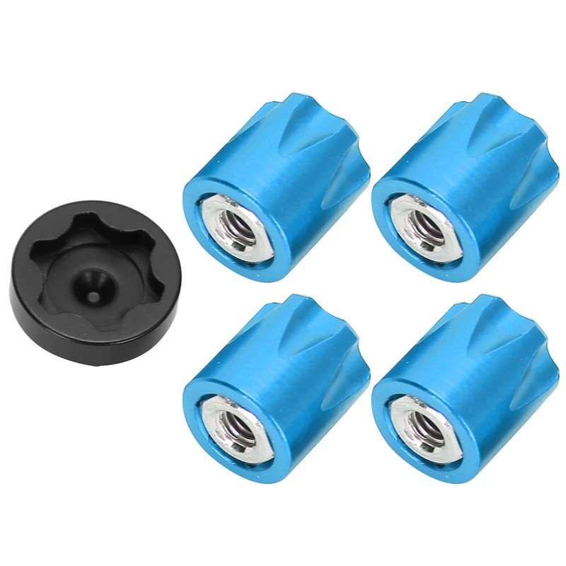 4pcs RC Car Wheel Rim Center Cap M4 Nut Fit